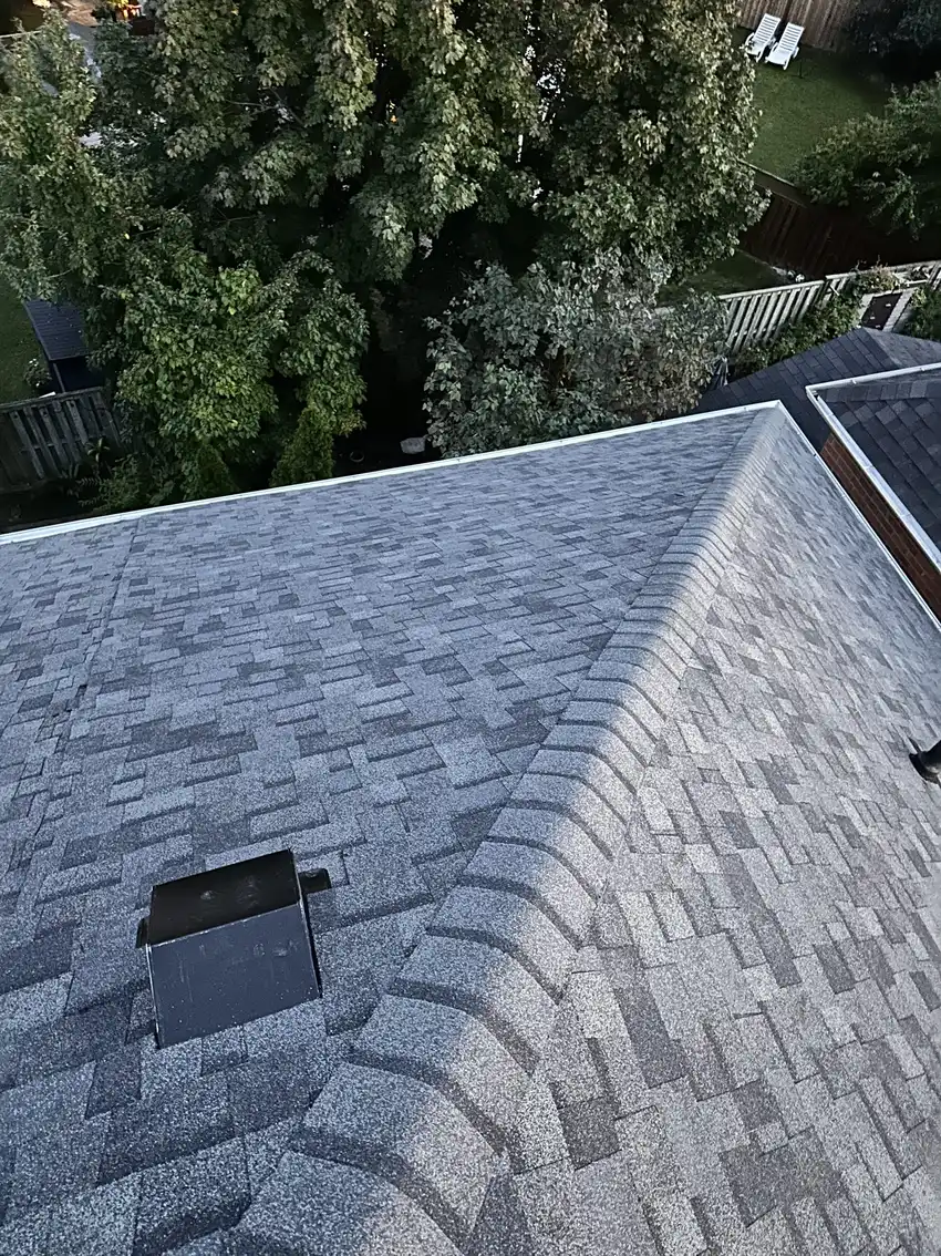 Recently completed roof by United Roofers